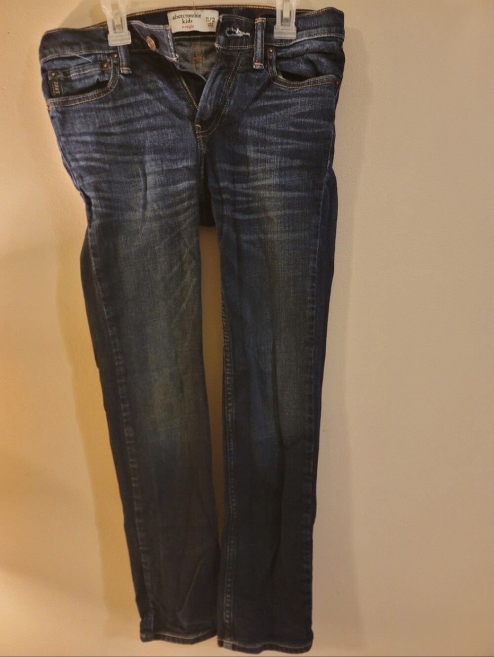 Abercrombie & Fitch Kids Dark Blue Straight Leg Jeans